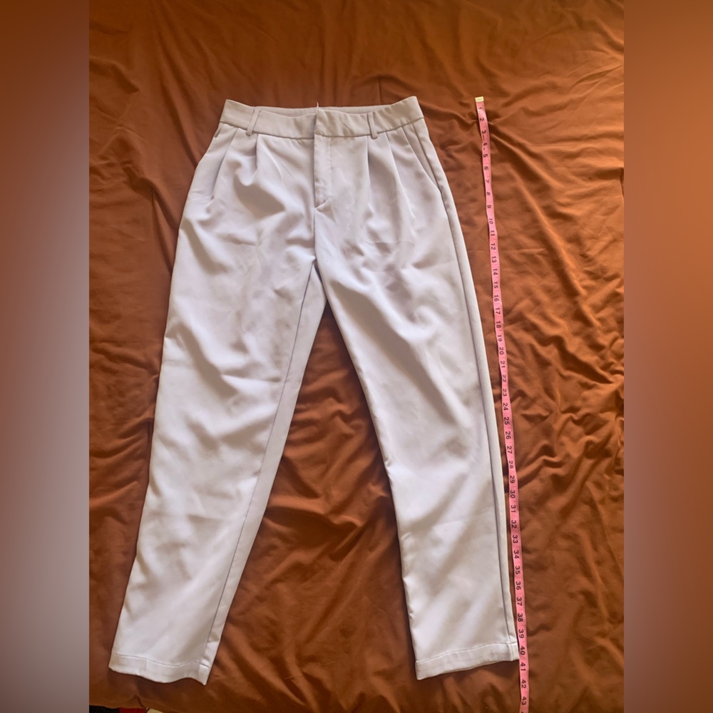 Very light purple slacks